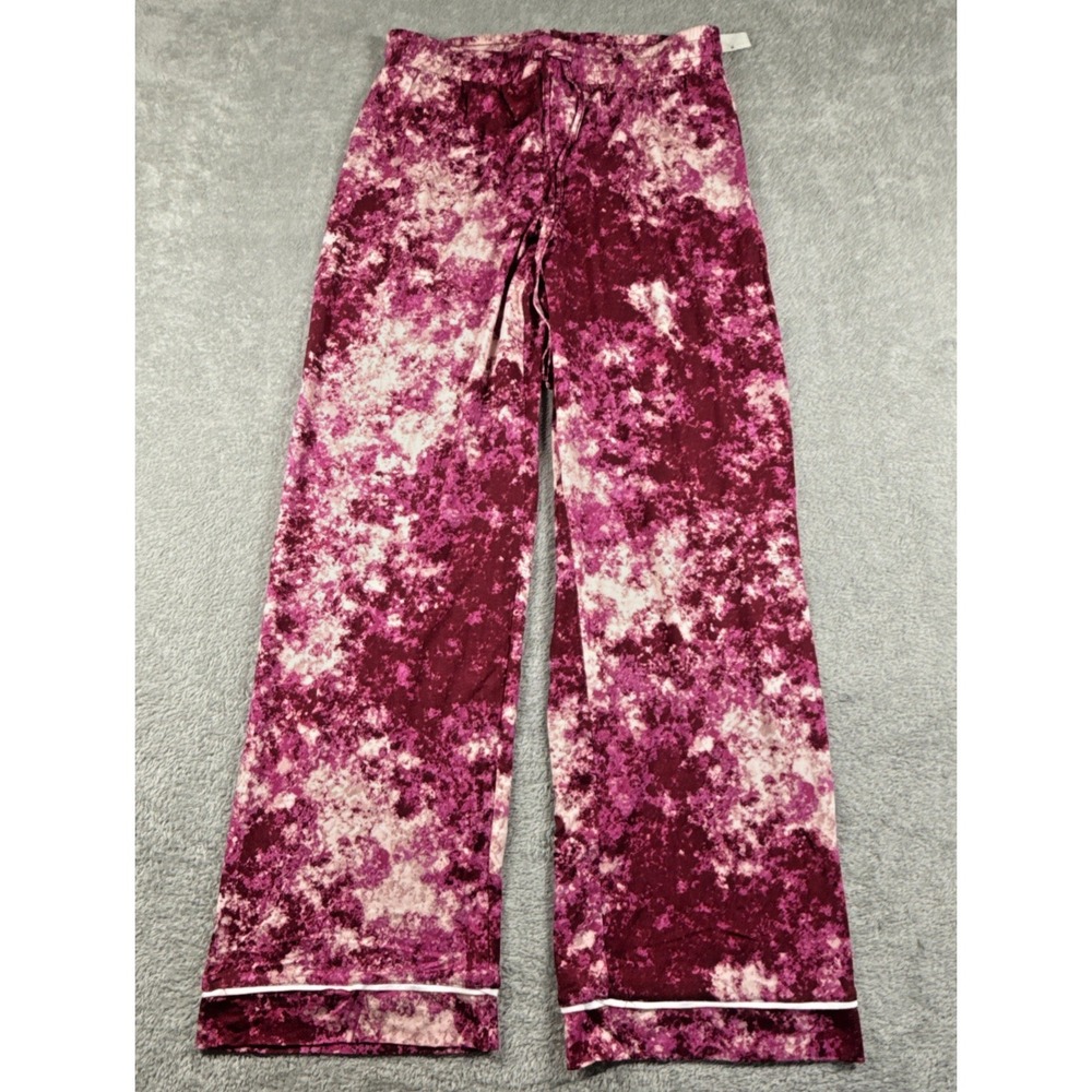 Jenni Intimates Women's Tie Dye Pajama Pants Pink Splash Size Small NWT